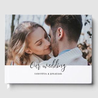 Waterverf cruise bruiloft modern eenvoudig gastenboek