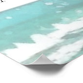 Waterverf cruise bruiloft modern eenvoudig poster (Hoek)