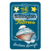 Waterverf Cruise Stateroom Cabinedeur Magneet (Verticaal)