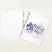 Waterverf Crystals & Gold Geometric Boho Logo Planner (Display)