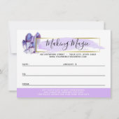 Waterverf Crystals & Gold Gift Certificate Kaart (Achterkant)