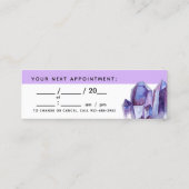 Waterverf Crystals & Gold Minimalistische afspraak Mini Visitekaartje (Achterkant)