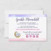 Waterverf Crystals & Gold Moon - Hartelijk dank Kaart (Achterkant)