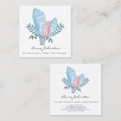 Waterverf Crystals Square Visitekaartje (Voorkant / Achterkant)