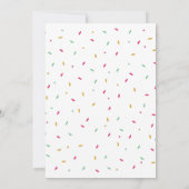 Waterverf Cupcake Birthday Uitnodiging (Achterkant)