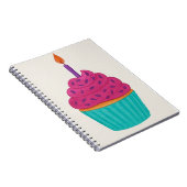 Waterverf Cupcake Notitieboek (Rechterzijde)