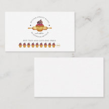 Waterverf Cupcake Rolling Pin Baker Loyalty Kaart