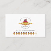 Waterverf Cupcake Rolling Pin Baker Loyalty Kaart (Voorkant)