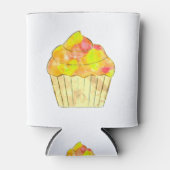Waterverf Cupcake schilderen Blikjeskoeler (Voorkant)