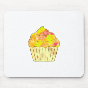 Waterverf Cupcake schilderen Muismat