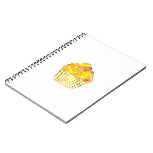 Waterverf Cupcake schilderen Notitieboek (Linkerzijde)