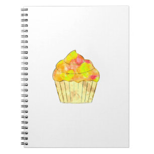 Waterverf Cupcake schilderen Notitieboek