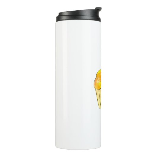 Waterverf Cupcake schilderen Thermosbeker (Gedraaid links)