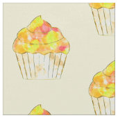 Waterverf Cupcake-schilderpatroon Stof (Close Up)
