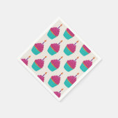 Waterverf Cupcake Servet (Hoek)