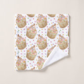 Waterverf cupcakes bad handdoek (Wasdoekje)