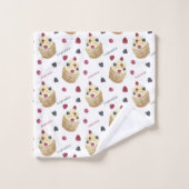 Waterverf cupcakes bad handdoek (Wasdoekje)