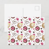 Waterverf cupcakes briefkaart (Voorkant / Achterkant)
