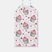 Waterverf cupcakes cadeaulabel (Voorkant)