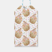 Waterverf cupcakes cadeaulabel (Voorkant)