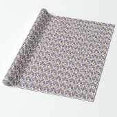 Waterverf cupcakes cadeaupapier (Uitgerold)