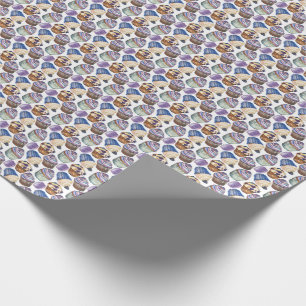 Waterverf cupcakes cadeaupapier