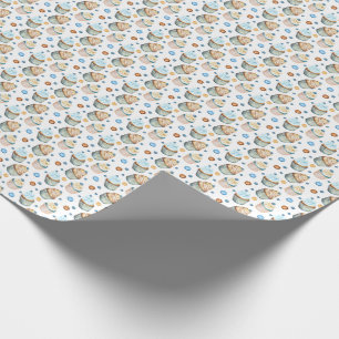 Waterverf cupcakes cadeaupapier