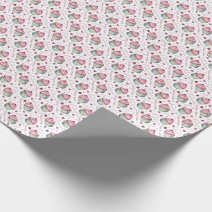 Waterverf cupcakes cadeaupapier