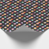 Waterverf cupcakes: charmante naadloze achtergrond cadeaupapier (Hoek)