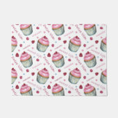 Waterverf cupcakes deurmat (Voorkant)