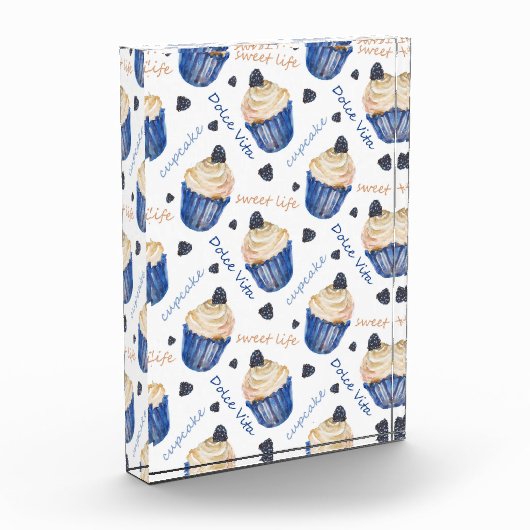 Waterverf cupcakes fotoblokken (Links)