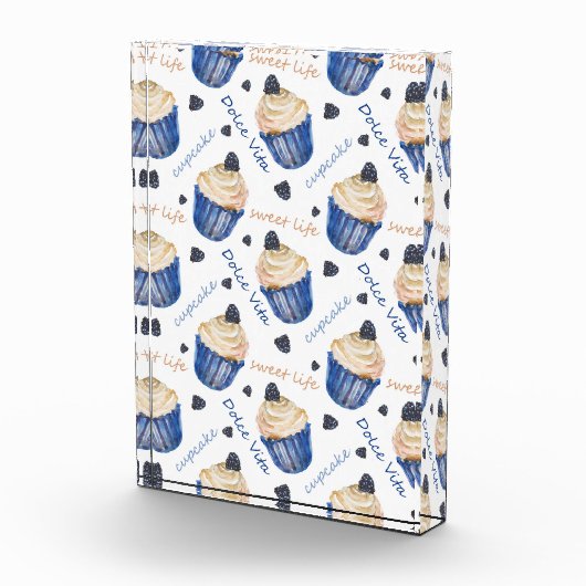 Waterverf cupcakes fotoblokken (Rechts)