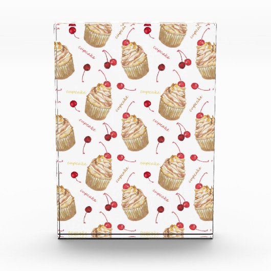 Waterverf cupcakes fotoblokken (Voorkant)