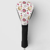 Waterverf cupcakes golfheadcover (Voorkant)