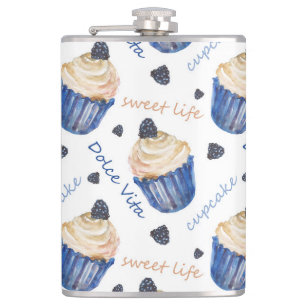Waterverf cupcakes heupfles