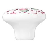 Waterverf cupcakes keramische knop (Zijkant)