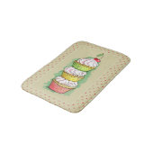 Waterverf cupcakes. Keukenillustratie. Badmat (Gekanteld)