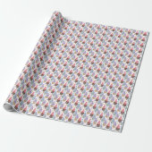 Waterverf cupcakes kleurig cadeaupapier (Uitgerold)