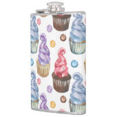 Waterverf cupcakes kleurig heupfles (Links)
