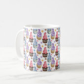 Waterverf cupcakes kleurig koffiemok (Voorkant links)