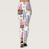 Waterverf cupcakes kleurig leggings (Achterkant)