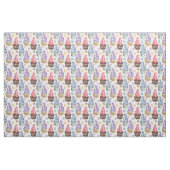 Waterverf cupcakes kleurig stof (Fat Quarter)