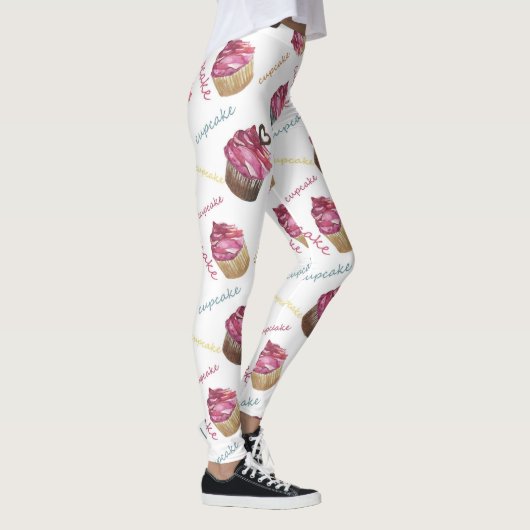 Waterverf cupcakes leggings (Rechts)