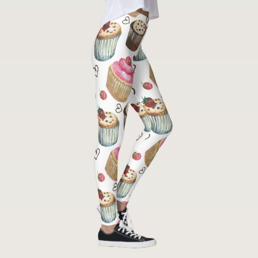 Waterverf cupcakes leggings (Rechts)
