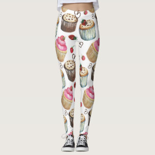 Waterverf cupcakes leggings