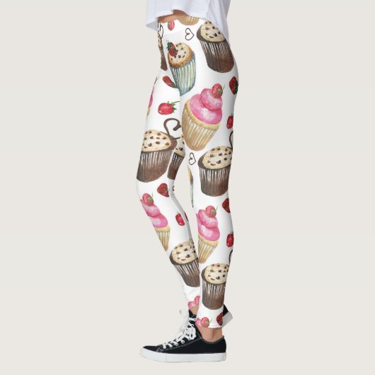 Waterverf cupcakes leggings (Links)