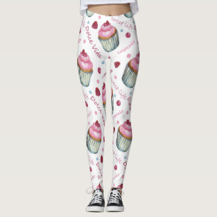 Waterverf cupcakes leggings
