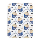 Waterverf cupcakes magneet (Verticaal)