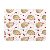 Waterverf cupcakes magneet (Horizontaal)