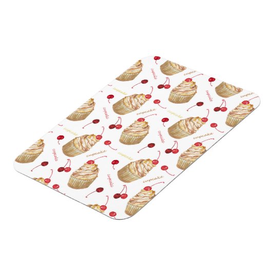 Waterverf cupcakes magneet (Linkerzijde)